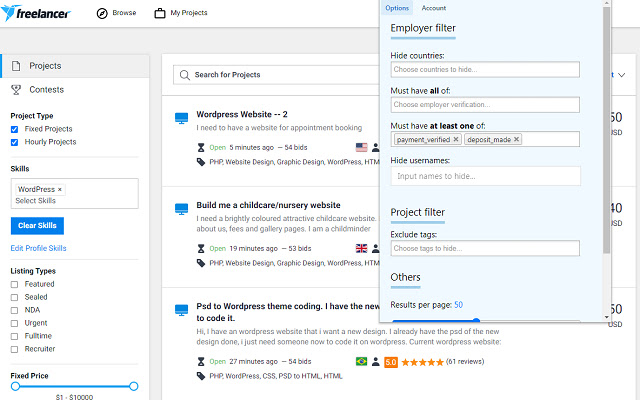 Freelancer Helper chrome谷歌浏览器插件_扩展第1张截图