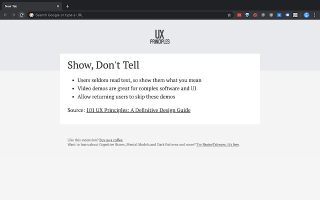 UX Principles chrome谷歌浏览器插件_扩展第3张截图