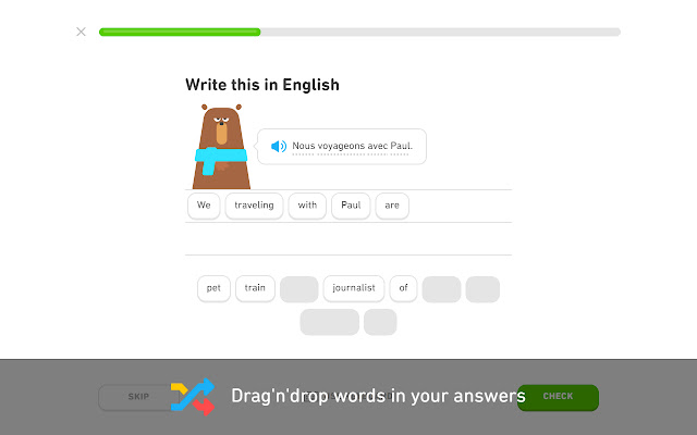 Duolingo Word Bank Dnd chrome谷歌浏览器插件_扩展第1张截图