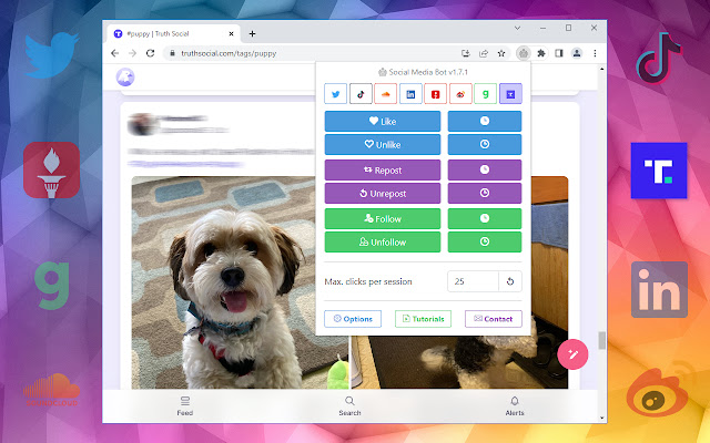 Social Media Bot. Auto Clicker Growbot. chrome谷歌浏览器插件_扩展第4张截图