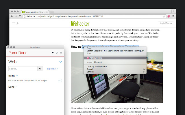 PomoDoneApp Extension chrome谷歌浏览器插件_扩展第3张截图