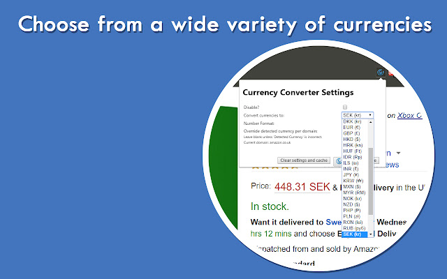 Automatic Currency Converter chrome谷歌浏览器插件_扩展第1张截图