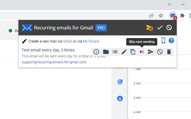 Recurring emails for Gmail chrome谷歌浏览器插件_扩展第2张截图