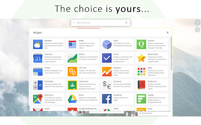 ProductivityTab — Custom Homepage Dashboard chrome谷歌浏览器插件_扩展第4张截图