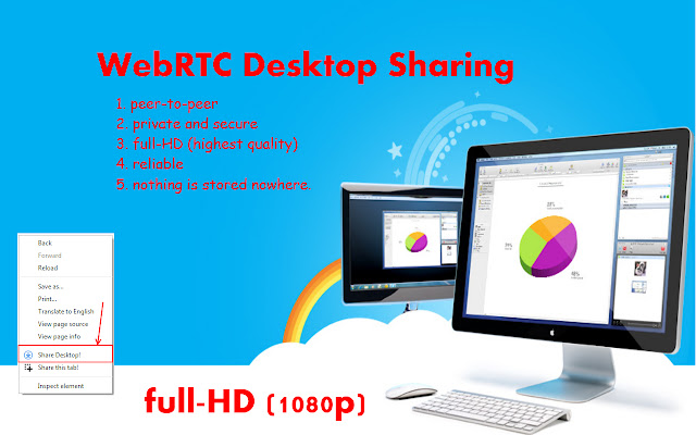 WebRTC Desktop Sharing chrome谷歌浏览器插件_扩展第1张截图