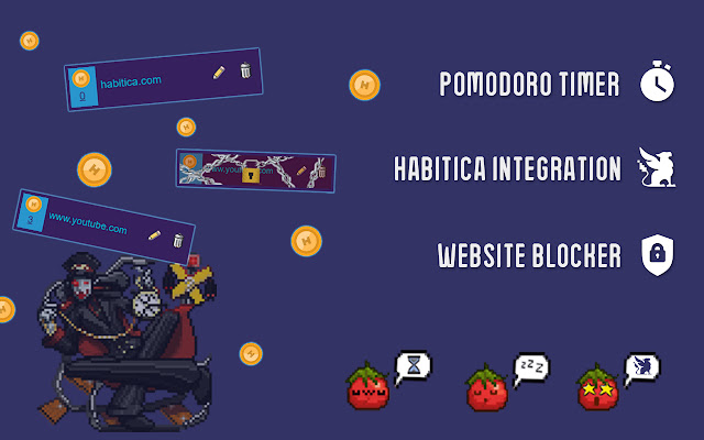 Habitica Pomodoro SiteKeeper chrome谷歌浏览器插件_扩展第1张截图