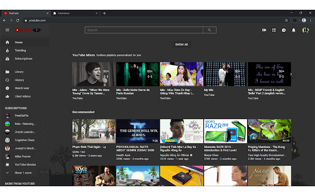 Themes for YouTube™ and Picture in Picture chrome谷歌浏览器插件_扩展第1张截图