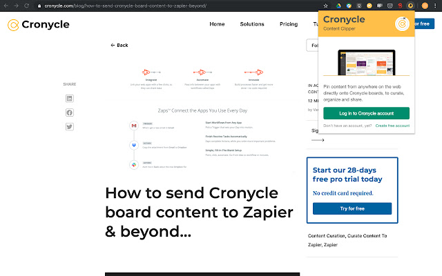 Content Clipper by Cronycle chrome谷歌浏览器插件_扩展第1张截图