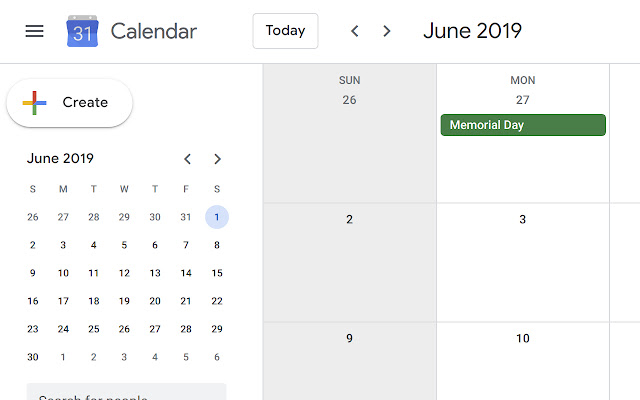Google Calendar Gray Weekends chrome谷歌浏览器插件_扩展第1张截图