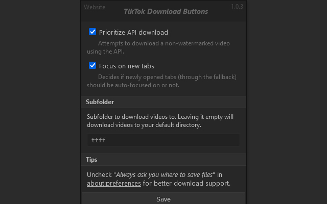 TikTok Download Buttons chrome谷歌浏览器插件_扩展第2张截图