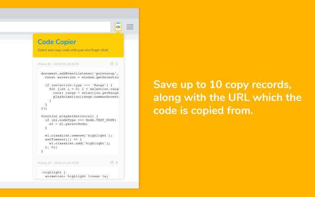 Code Copier chrome谷歌浏览器插件_扩展第3张截图