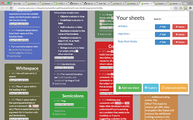 ownsheet chrome谷歌浏览器插件_扩展第2张截图