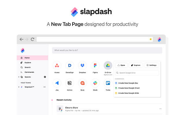 Slapdash New Tab chrome谷歌浏览器插件_扩展第1张截图