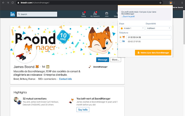 BoondManager pour LinkedIn chrome谷歌浏览器插件_扩展第4张截图