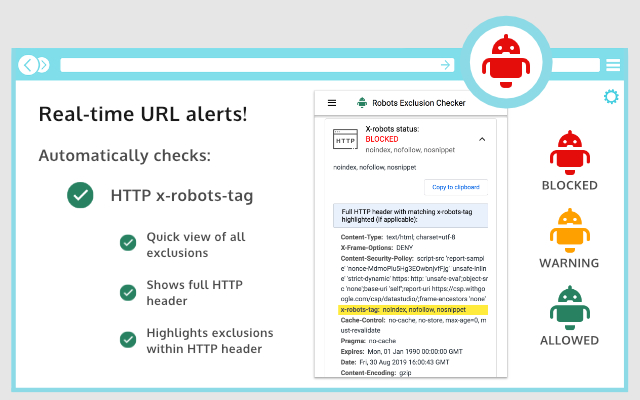 Robots Exclusion Checker chrome谷歌浏览器插件_扩展第4张截图