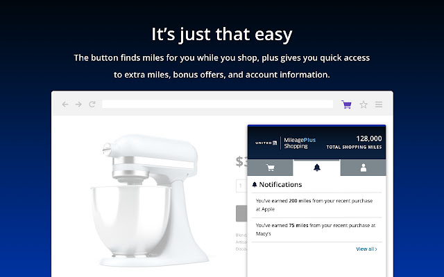 United Airlines MileagePlus® Shopping button chrome谷歌浏览器插件_扩展第5张截图