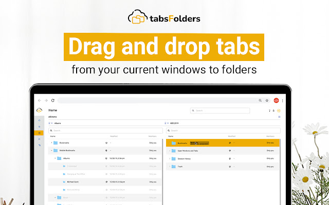 TabsFolders Tab & Bookmark Manager chrome谷歌浏览器插件_扩展第2张截图