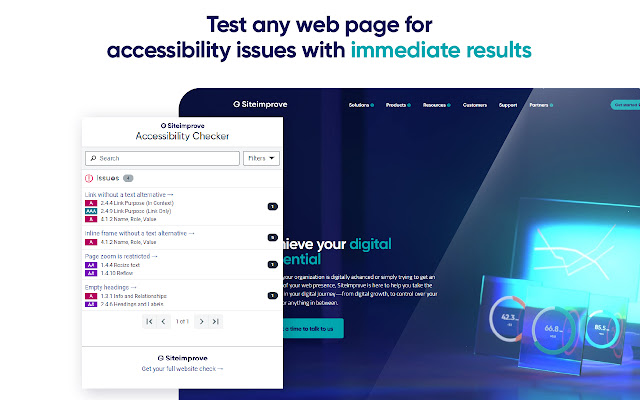 Siteimprove Accessibility Checker chrome谷歌浏览器插件_扩展第1张截图