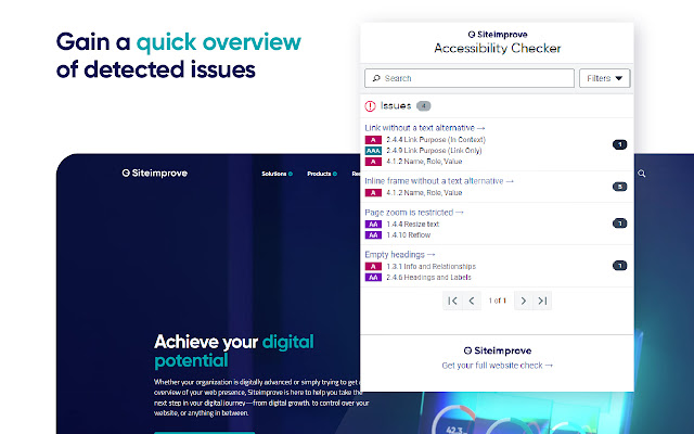 Siteimprove Accessibility Checker chrome谷歌浏览器插件_扩展第5张截图