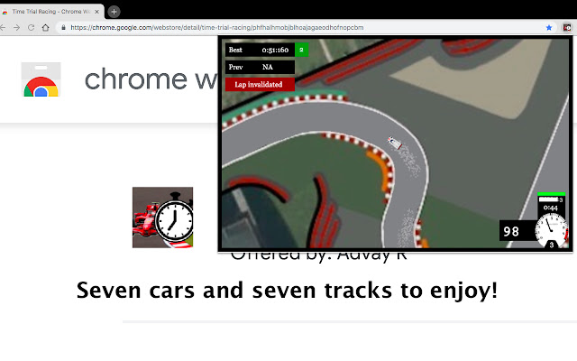 Time Trial Racing chrome谷歌浏览器插件_扩展第1张截图
