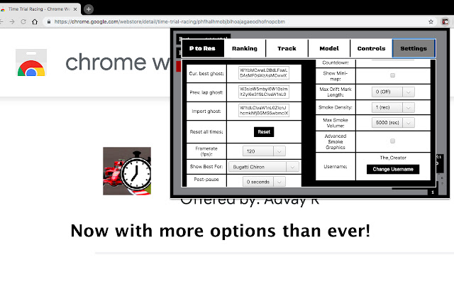 Time Trial Racing chrome谷歌浏览器插件_扩展第5张截图