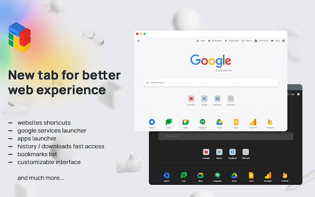 G Suite New Tab - powerful personal New tab chrome谷歌浏览器插件_扩展第1张截图