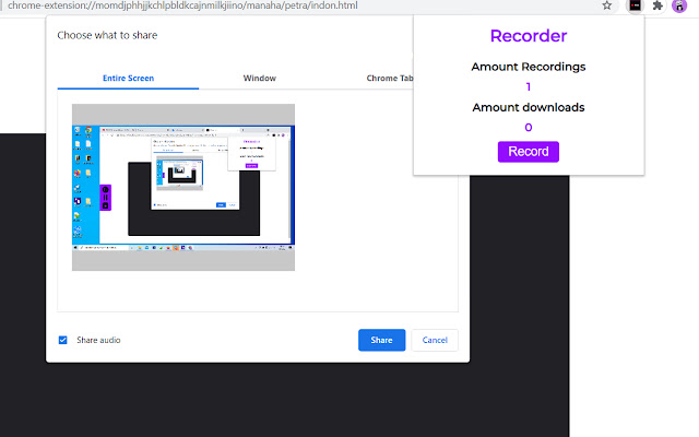 Screen Recorder chrome谷歌浏览器插件_扩展第1张截图