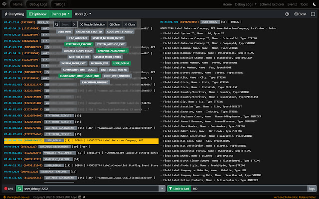 Salesforce Debug Logs & Schema Explorer chrome谷歌浏览器插件_扩展第4张截图