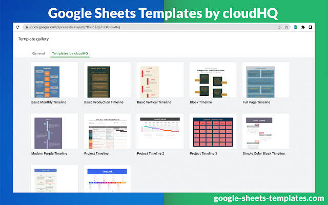 Google Sheets Templates by cloudHQ chrome谷歌浏览器插件_扩展第5张截图