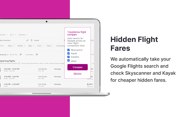 TravelArrow - Hidden Flight and Hotel Deal chrome谷歌浏览器插件_扩展第2张截图