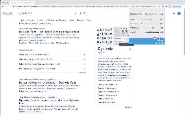 Dyslexie Font: Dyslexia Accessibility Reader chrome谷歌浏览器插件_扩展第2张截图