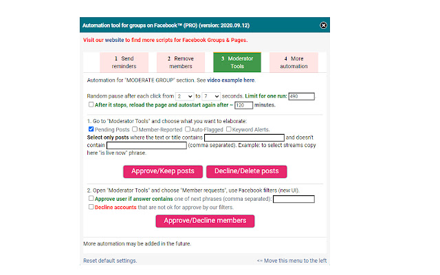 Automation tool for groups on Facebook™ (PRO) chrome谷歌浏览器插件_扩展第3张截图