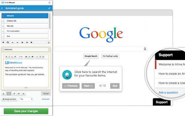 Inline Manual Authoring tool chrome谷歌浏览器插件_扩展第1张截图