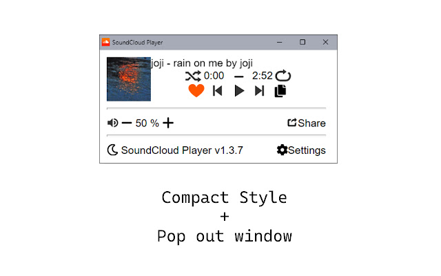 SoundCloud Player chrome谷歌浏览器插件_扩展第2张截图