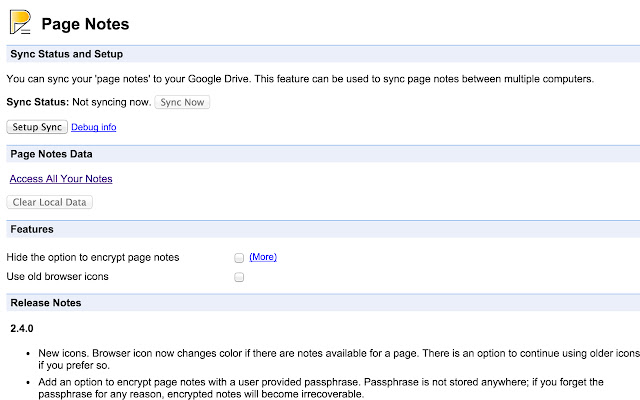 Page Notes chrome谷歌浏览器插件_扩展第4张截图