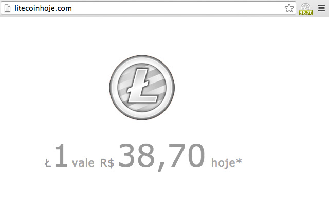 Litecoin Hoje chrome谷歌浏览器插件_扩展第1张截图