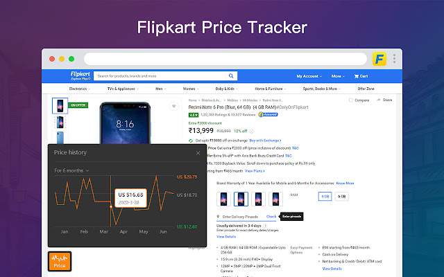 AliPrice Shopping Assistant for Flipkart chrome谷歌浏览器插件_扩展第1张截图