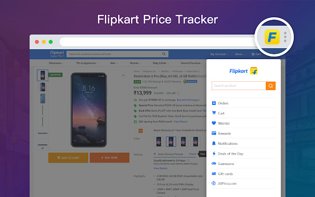 AliPrice Shopping Assistant for Flipkart chrome谷歌浏览器插件_扩展第2张截图