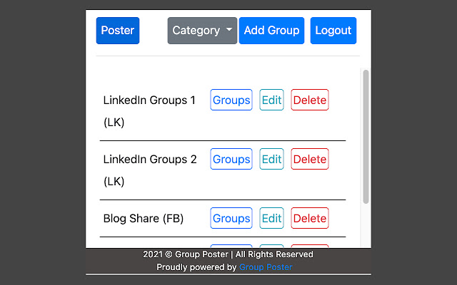GP - LinkedIn & Facebook Groups Auto Poster chrome谷歌浏览器插件_扩展第5张截图