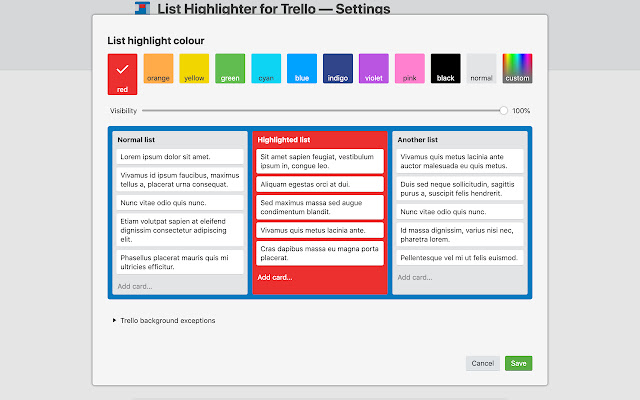 List Highlighter for Trello chrome谷歌浏览器插件_扩展第5张截图