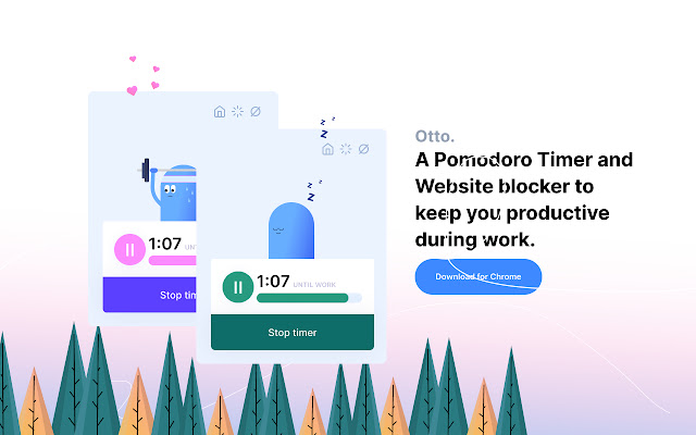 Otto – Pomodoro timer and website blocker chrome谷歌浏览器插件_扩展第2张截图