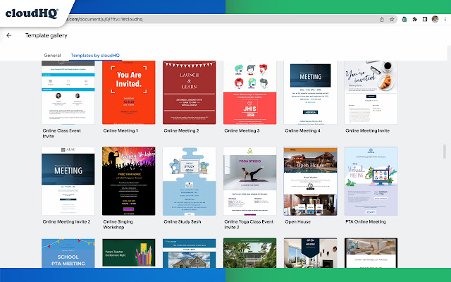 Google Docs templates by cloudHQ chrome谷歌浏览器插件_扩展第3张截图