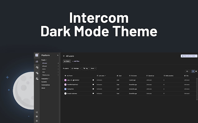 Dark Mode for Intercom chrome谷歌浏览器插件_扩展第1张截图