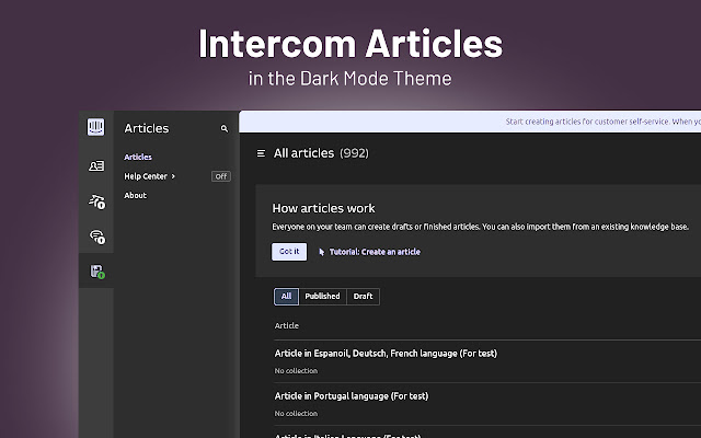 Dark Mode for Intercom chrome谷歌浏览器插件_扩展第2张截图