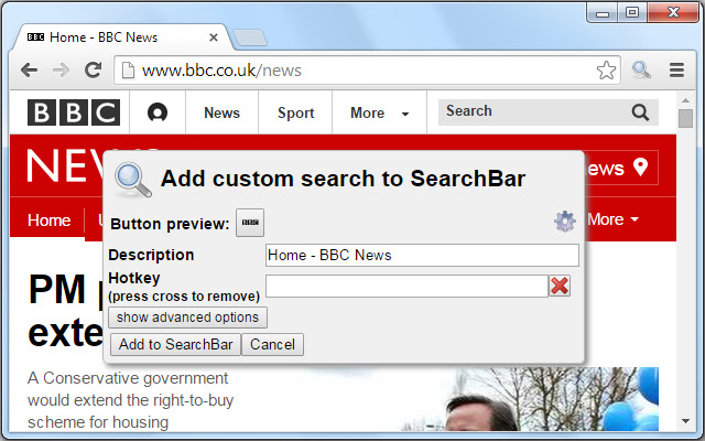 SearchBar chrome谷歌浏览器插件_扩展第2张截图