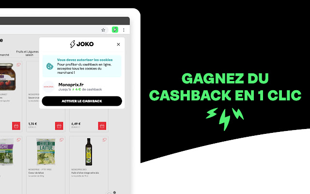 Joko : cashback et bons plans chrome谷歌浏览器插件_扩展第2张截图