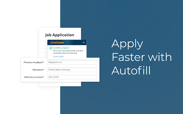 LiveCareer Apply : Job Application Autofill chrome谷歌浏览器插件_扩展第3张截图