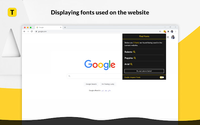 Find website used fonts chrome谷歌浏览器插件_扩展第2张截图