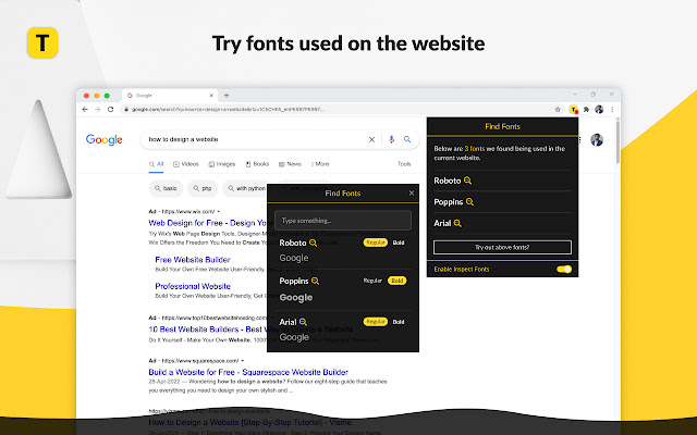 Find website used fonts chrome谷歌浏览器插件_扩展第4张截图