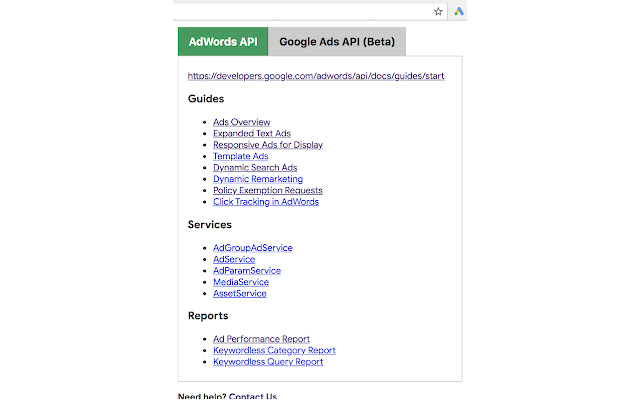 AdWords & Google Ads API Web Navi chrome谷歌浏览器插件_扩展第5张截图